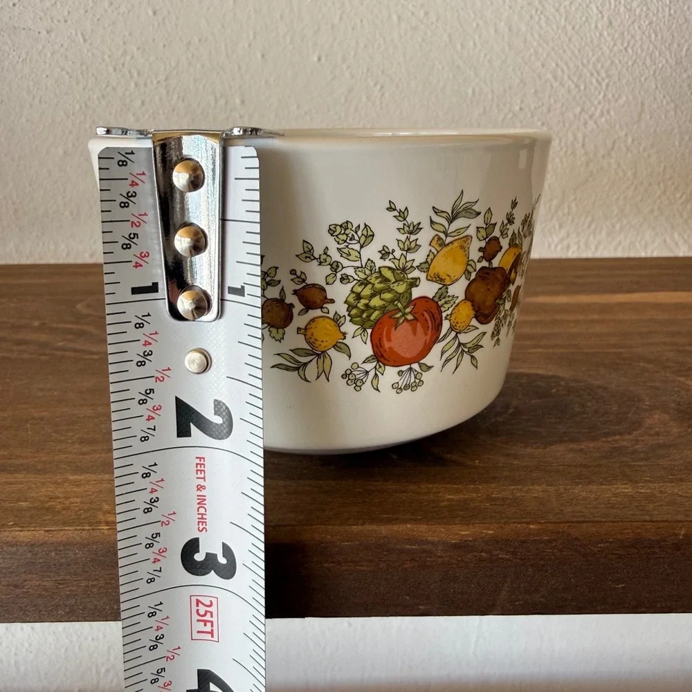 Vintage Corning Centura Spice of Life Open Sugar Bowl‎ No Lid Mini 3